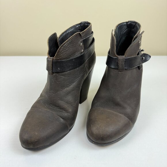 Rag & Bone Harrow Leather Ankle Boots - Picture 2 of 14